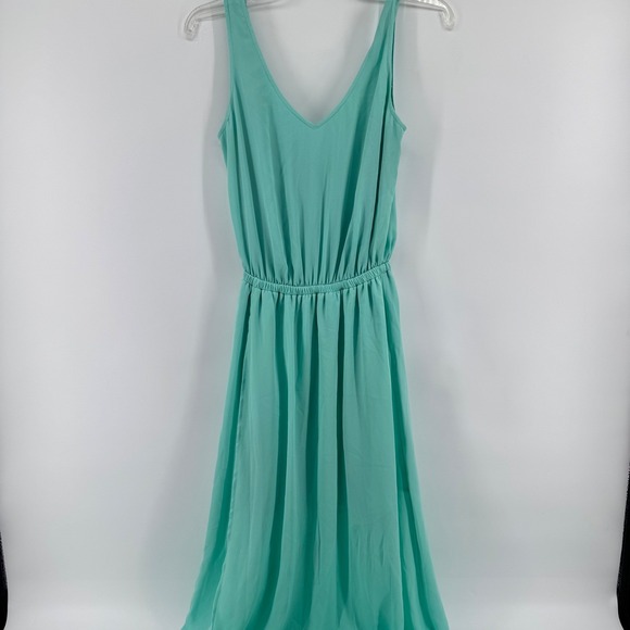 Show Me Your MuMu Dresses & Skirts - Show Me Your Mumu Midi Dress Womens Small Turquoise Mint V-Neck Sleeveless Lined
